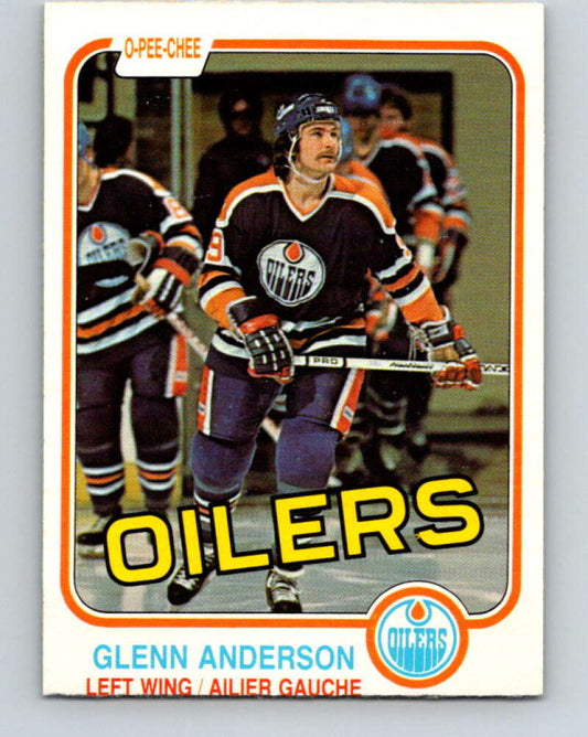 1981-82 O-Pee-Chee #108 Glenn Anderson  RC Rookie Edmonton Oilers  V11635