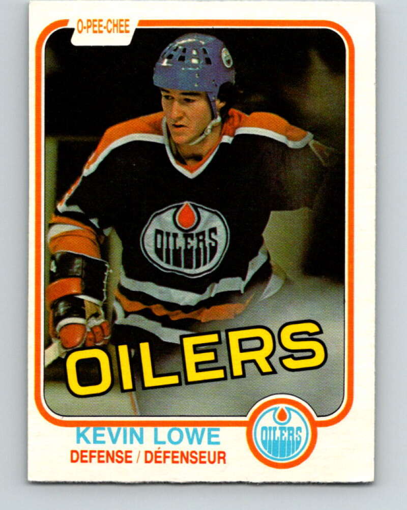 1981-82 O-Pee-Chee #117 Kevin Lowe  RC Rookie Edmonton Oilers  V11644