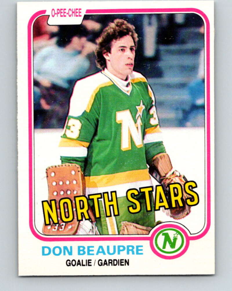 1981-82 O-Pee-Chee #159 Don Beaupre  RC Rookie North Stars   V11664