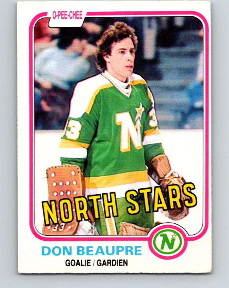 1981-82 O-Pee-Chee #159 Don Beaupre  RC Rookie North Stars   V11665