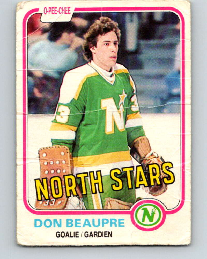 1981-82 O-Pee-Chee #159 Don Beaupre  RC Rookie North Stars   V11669