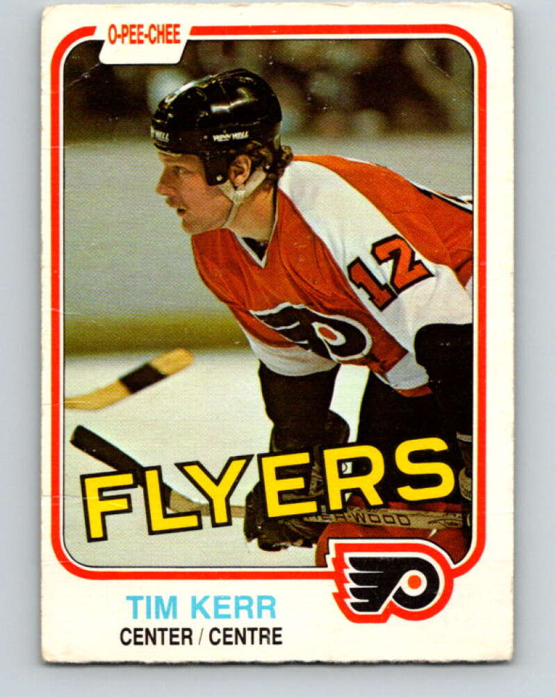 1981-82 O-Pee-Chee #251 Tim Kerr  RC Rookie Philadelphia Flyers  V11682