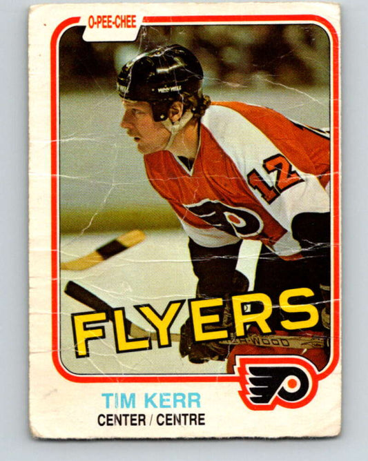 1981-82 O-Pee-Chee #251 Tim Kerr  RC Rookie Philadelphia Flyers  V11684