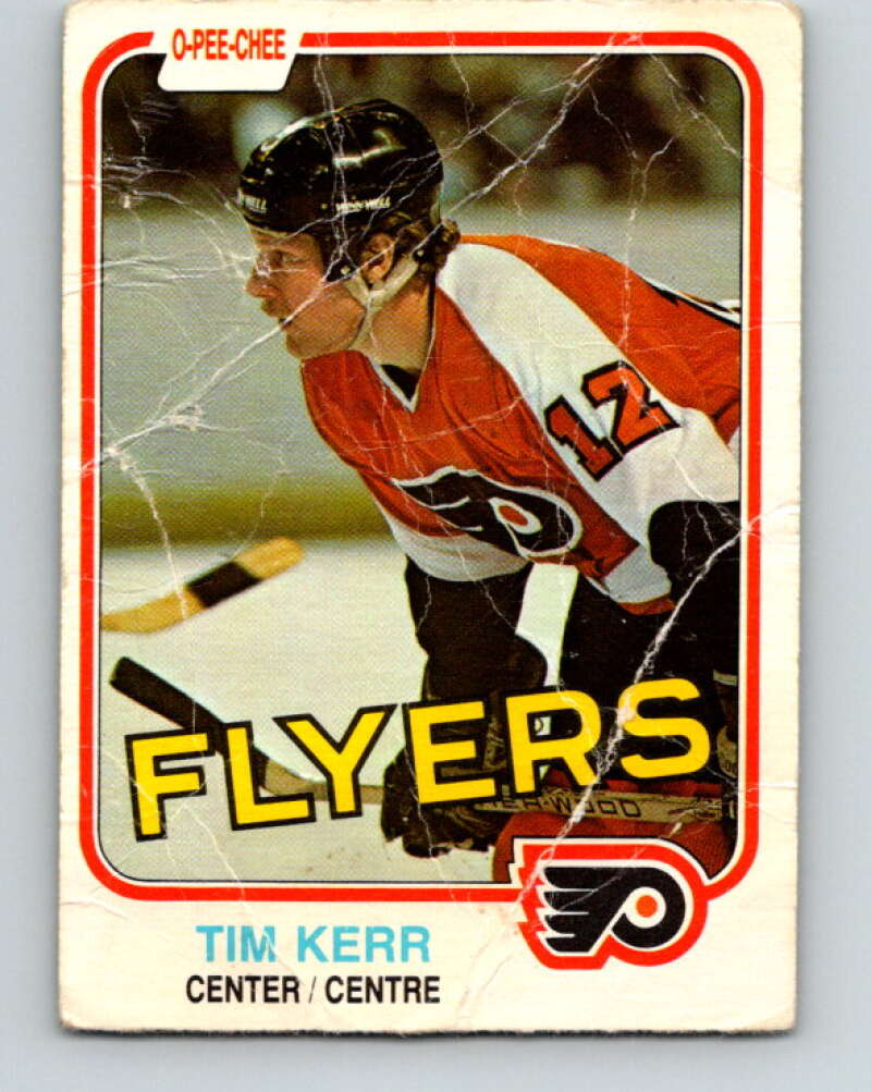 1981-82 O-Pee-Chee #251 Tim Kerr  RC Rookie Philadelphia Flyers  V11685