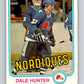1981-82 O-Pee-Chee #277 Dale Hunter  RC Rookie Quebec Nordiques  V11691