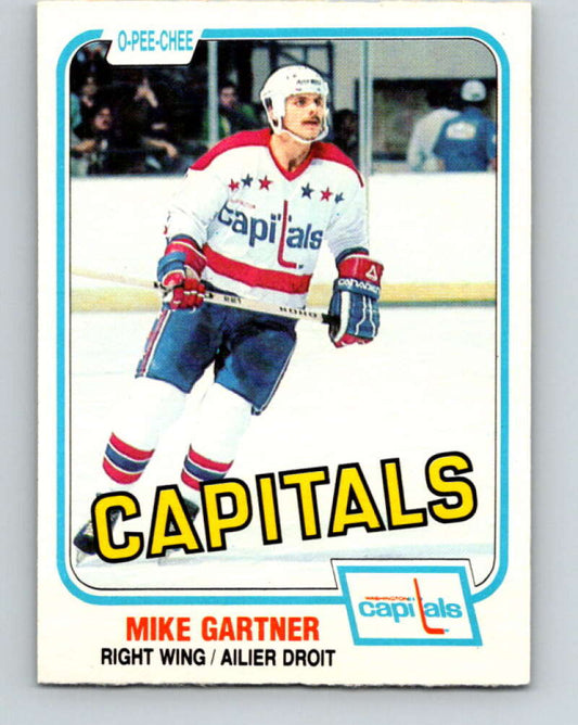 1981-82 O-Pee-Chee #347 Mike Gartner  Washington Capitals  V11698