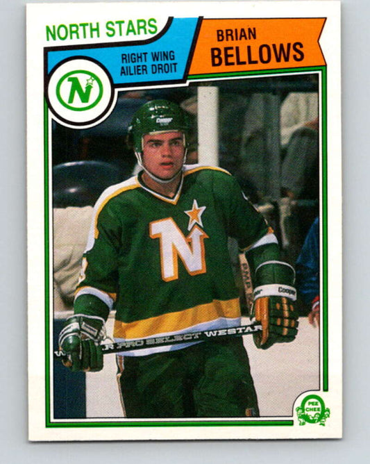 1983-84 O-Pee-Chee #167 Brian Bellows  RC Rookie Minnesota North Stars  V11717