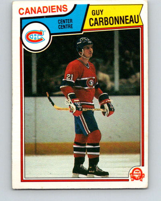 1983-84 O-Pee-Chee #185 Guy Carbonneau  RC Rookie Montreal Canadiens  V11722