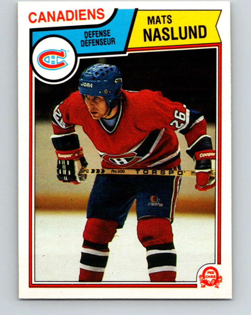 1983-84 O-Pee-Chee #193 Mats Naslund  RC Rookie Montreal Canadiens  V11723