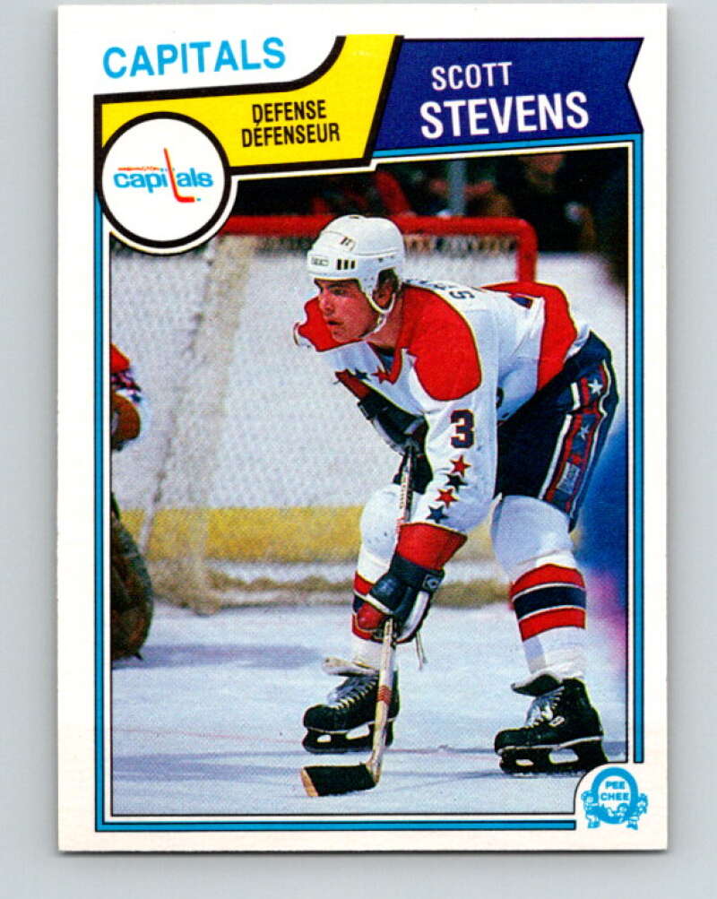 1983-84 O-Pee-Chee #376 Scott Stevens  RC Rookie Washington Capitals  V11727