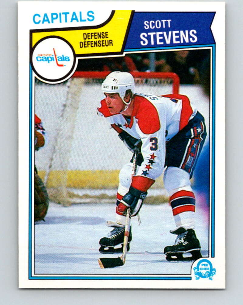 1983-84 O-Pee-Chee #376 Scott Stevens  RC Rookie Washington Capitals  V11729
