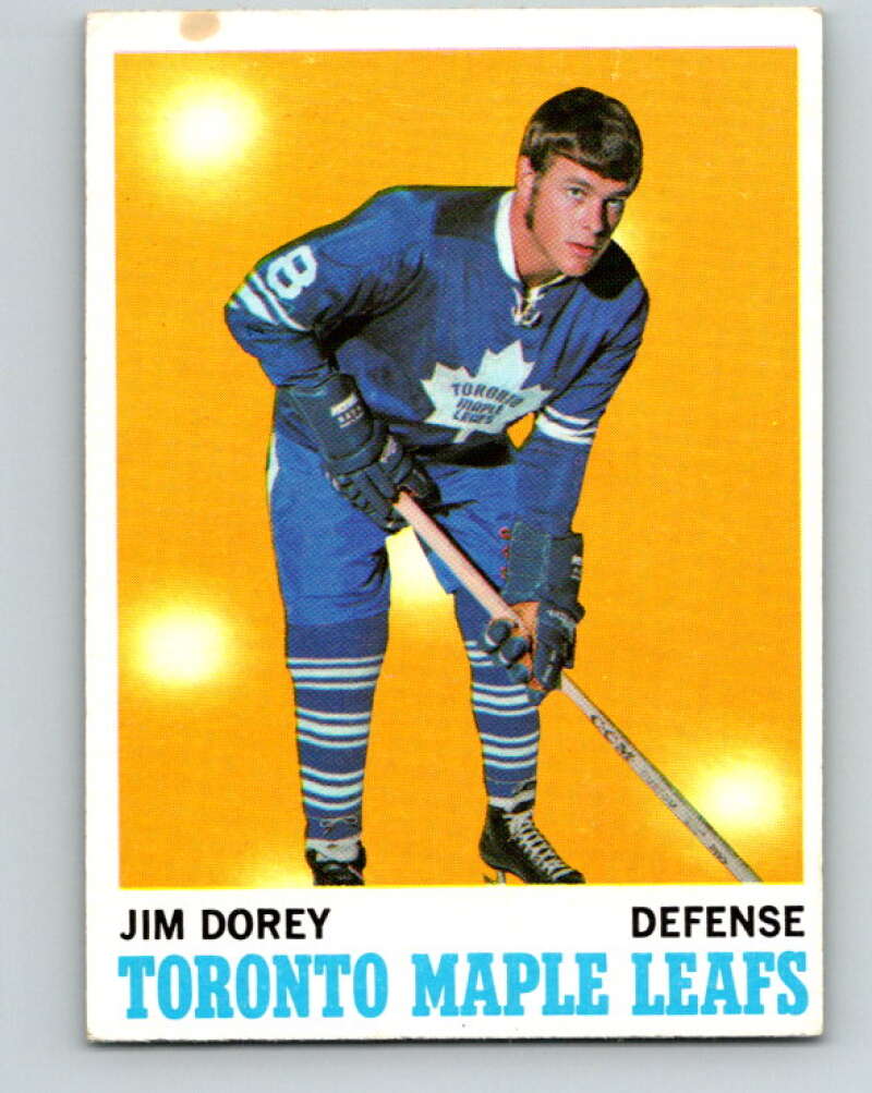 1970-71 Topps NHL #106 Jim Dorey  Toronto Maple Leafs  V11776