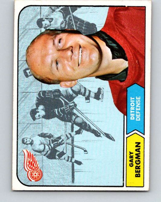 1968-69 Topps NHL #25 Gary Bergman  Detroit Red Wings  V11790