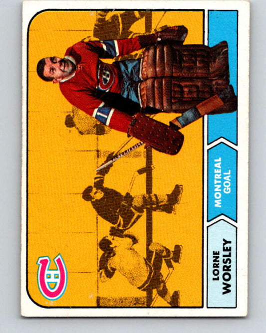 1968-69 Topps NHL #56 Gump Worsley  Montreal Canadiens  V11794