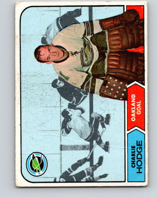1968-69 Topps NHL #78 Charlie Hodge  Oakland Seals  V11803