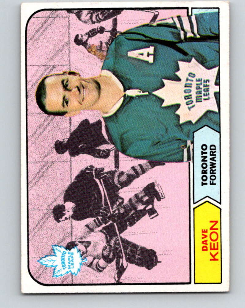 1968-69 Topps NHL #128 Dave Keon  Toronto Maple Leafs  V11821