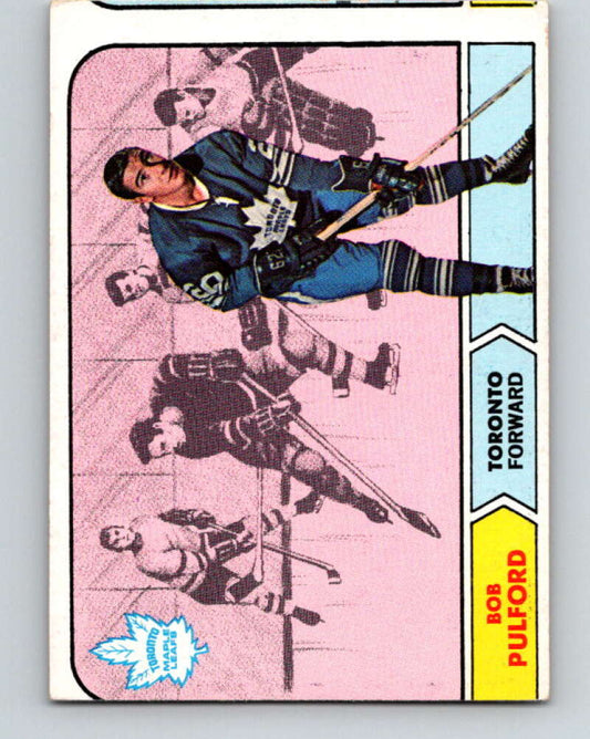 1968-69 Topps NHL #129 Bob Pulford  Toronto Maple Leafs  V11822