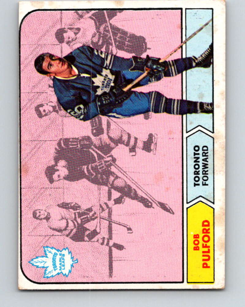 1968-69 Topps NHL #129 Bob Pulford  Toronto Maple Leafs  V11823