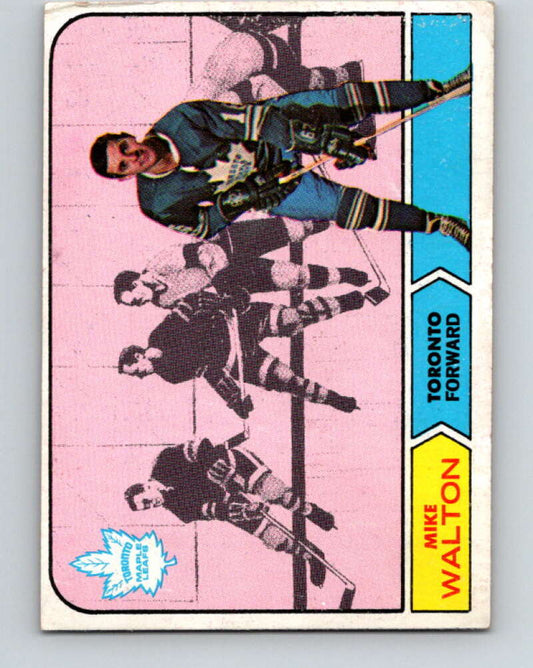 1968-69 Topps NHL #132 Mike Walton  Toronto Maple Leafs  V11825