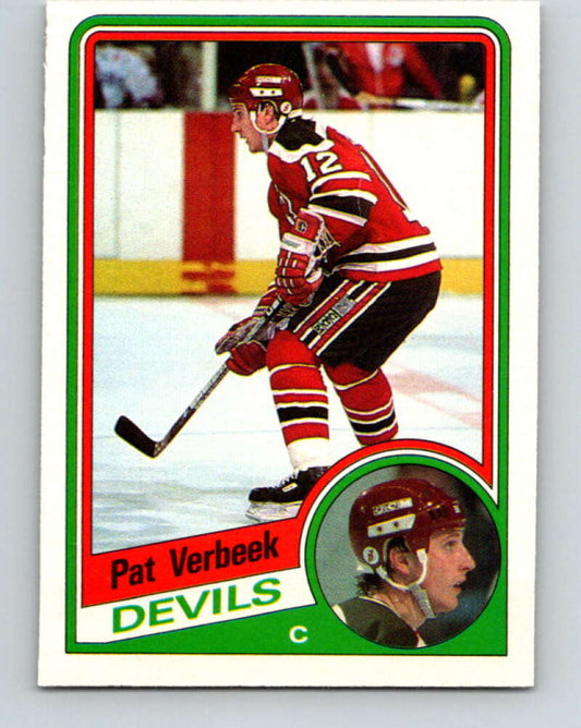 1984-85 O-Pee-Chee #121 Pat Verbeek  RC Rookie New Jersey Devils  V11834