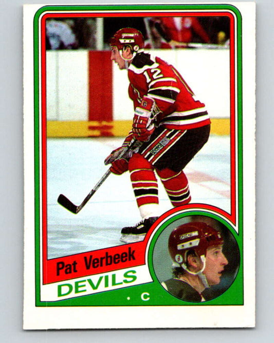 1984-85 O-Pee-Chee #121 Pat Verbeek  RC Rookie New Jersey Devils  V11835
