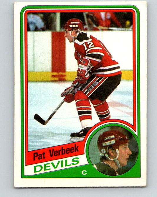 1984-85 O-Pee-Chee #121 Pat Verbeek  RC Rookie New Jersey Devils  V11836
