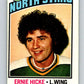 1976-77 O-Pee-Chee #87 Ernie Hicke  Minnesota North Stars  V12516
