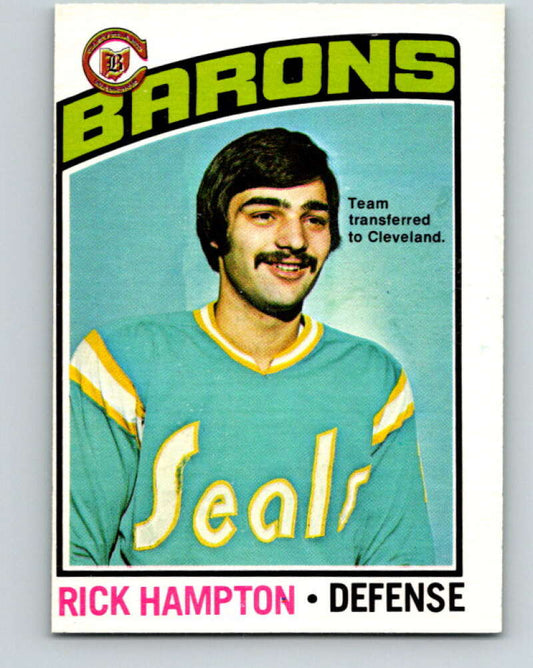 1976-77 O-Pee-Chee #113 Rick Hampton  Cleveland Barons  V12587