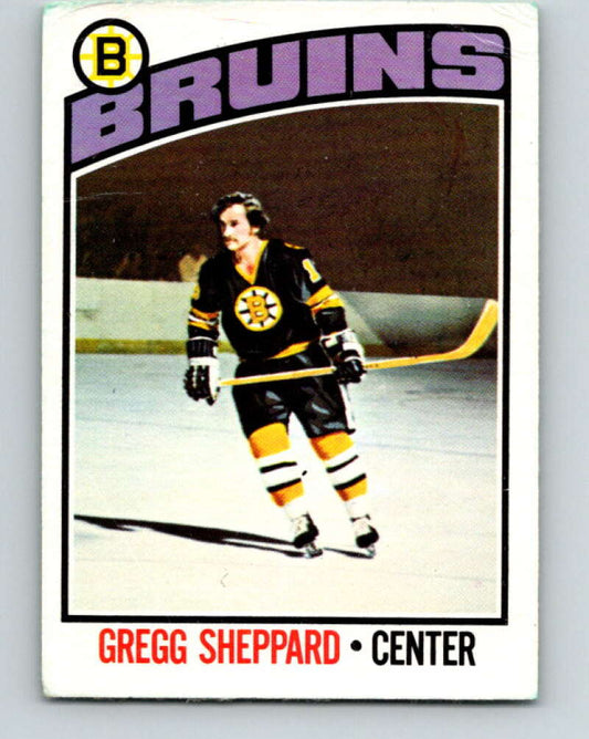 1976-77 O-Pee-Chee #155 Gregg Sheppard  Boston Bruins  V12132