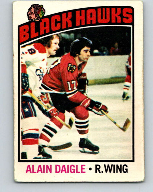 1976-77 O-Pee-Chee #156 Alain Daigle  Chicago Blackhawks  V12133