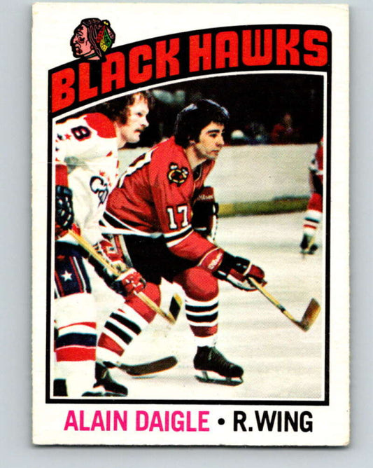 1976-77 O-Pee-Chee #156 Alain Daigle  Chicago Blackhawks  V12134