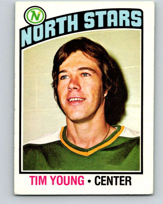 1976-77 O-Pee-Chee #158 Tim Young  RC Rookie North Stars  V12140