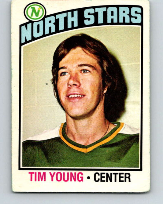 1976-77 O-Pee-Chee #158 Tim Young  RC Rookie North Stars  V12141