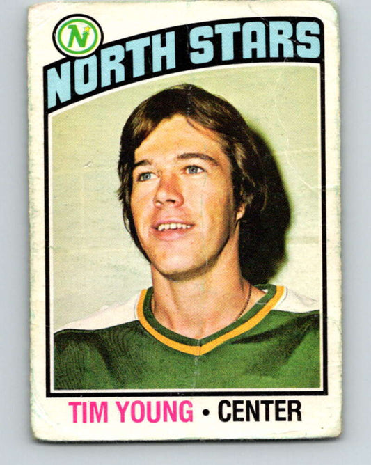 1976-77 O-Pee-Chee #158 Tim Young  RC Rookie North Stars  V12142