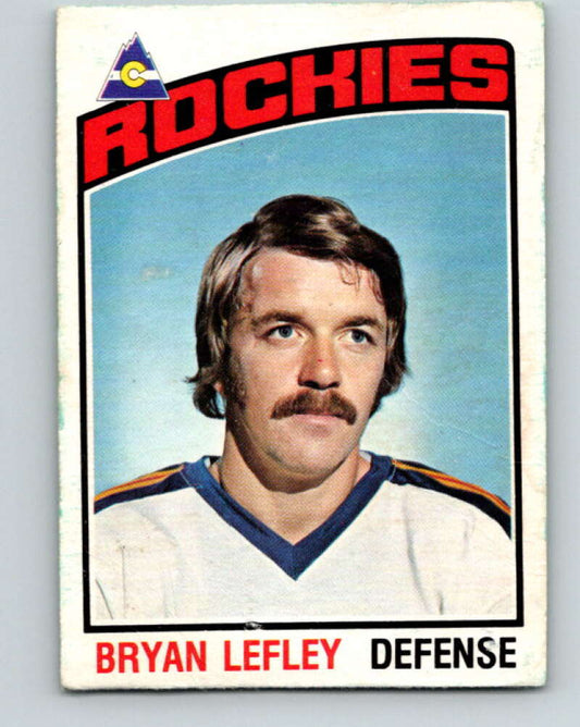 1976-77 O-Pee-Chee #159 Bryan Lefley  Colorado Rockies  V12143
