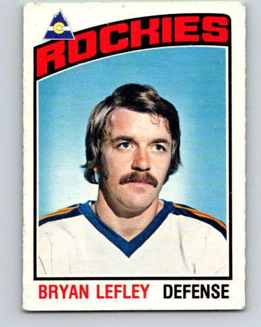 1976-77 O-Pee-Chee #159 Bryan Lefley  Colorado Rockies  V12145