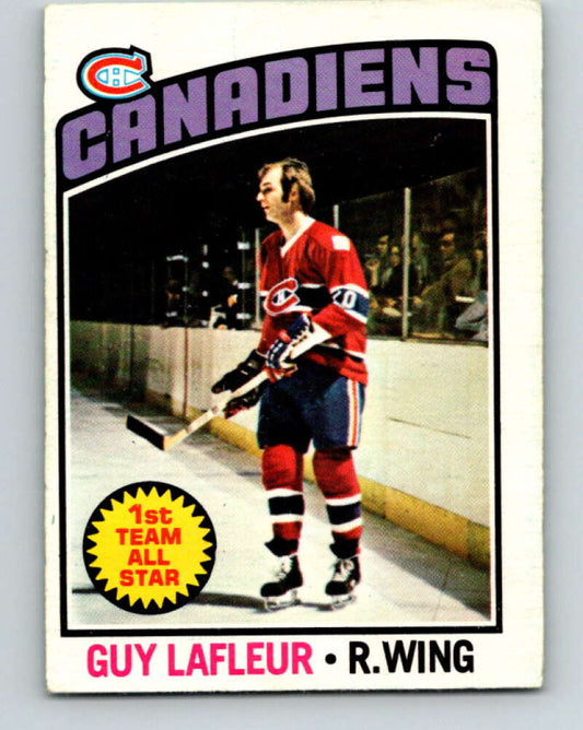 1976-77 O-Pee-Chee #163 Guy Lafleur  Montreal Canadiens  V12162