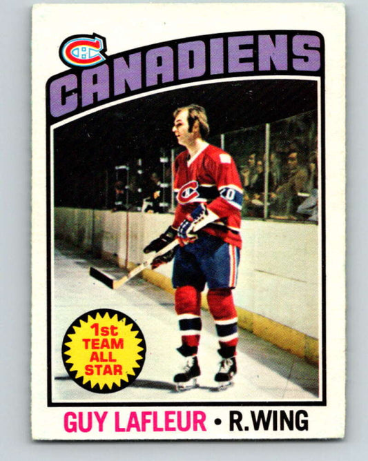 1976-77 O-Pee-Chee #163 Guy Lafleur  Montreal Canadiens  V12163