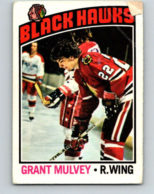 1976-77 O-Pee-Chee #167 Grant Mulvey  Chicago Blackhawks  V12178