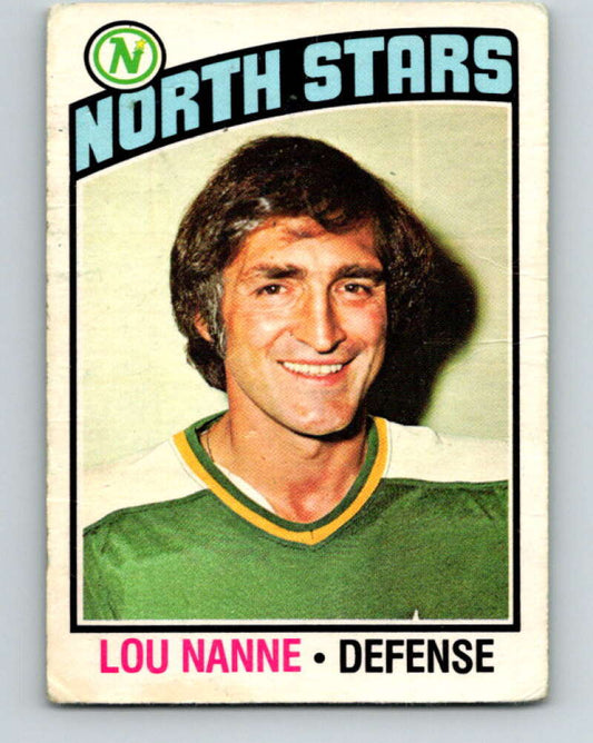 1976-77 O-Pee-Chee #173 Lou Nanne  Minnesota North Stars  V12204