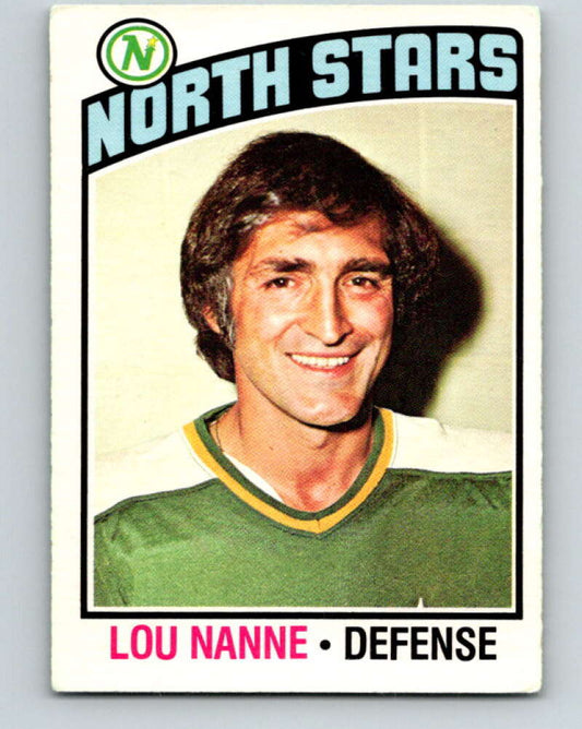 1976-77 O-Pee-Chee #173 Lou Nanne  Minnesota North Stars  V12205