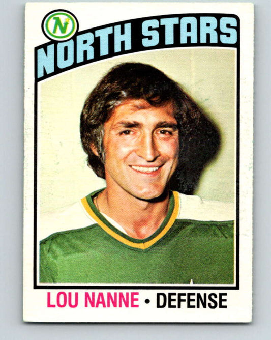 1976-77 O-Pee-Chee #173 Lou Nanne  Minnesota North Stars  V12206