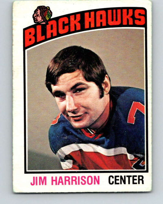 1976-77 O-Pee-Chee #183 Jim Harrison  Chicago Blackhawks  V12226