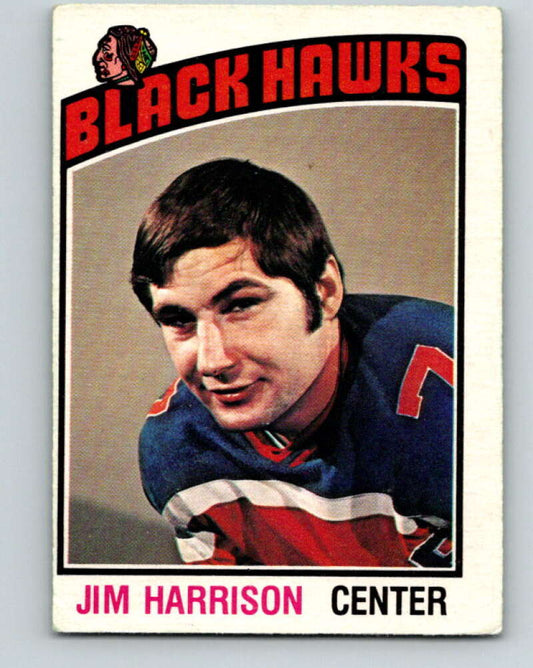 1976-77 O-Pee-Chee #183 Jim Harrison  Chicago Blackhawks  V12227