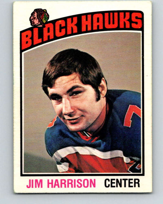 1976-77 O-Pee-Chee #183 Jim Harrison  Chicago Blackhawks  V12229