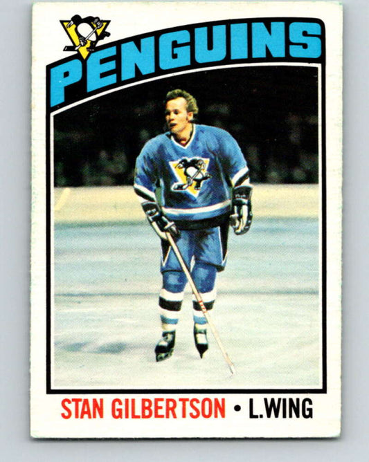 1976-77 O-Pee-Chee #187 Stan Gilbertson  Pittsburgh Penguins  V12234