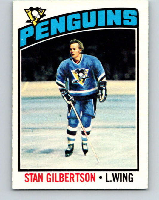 1976-77 O-Pee-Chee #187 Stan Gilbertson  Pittsburgh Penguins  V12235