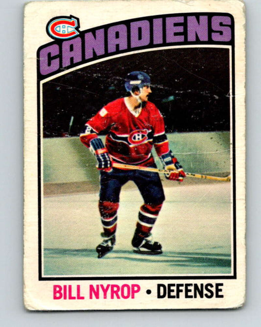 1976-77 O-Pee-Chee #188 Bill Nyrop  RC Rookie Canadiens  V12236