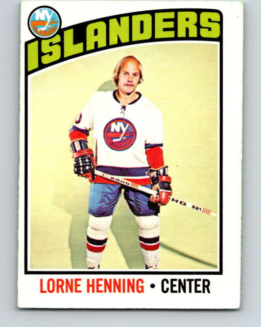1976-77 O-Pee-Chee #193 Lorne Henning  New York Islanders  V12258
