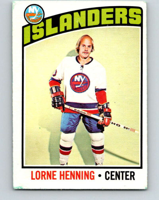 1976-77 O-Pee-Chee #193 Lorne Henning  New York Islanders  V12259